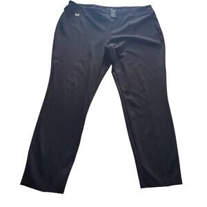 Zac and Rachel Womens Black Pullon Capri Pants Size XL Capsule Normcore Preppy